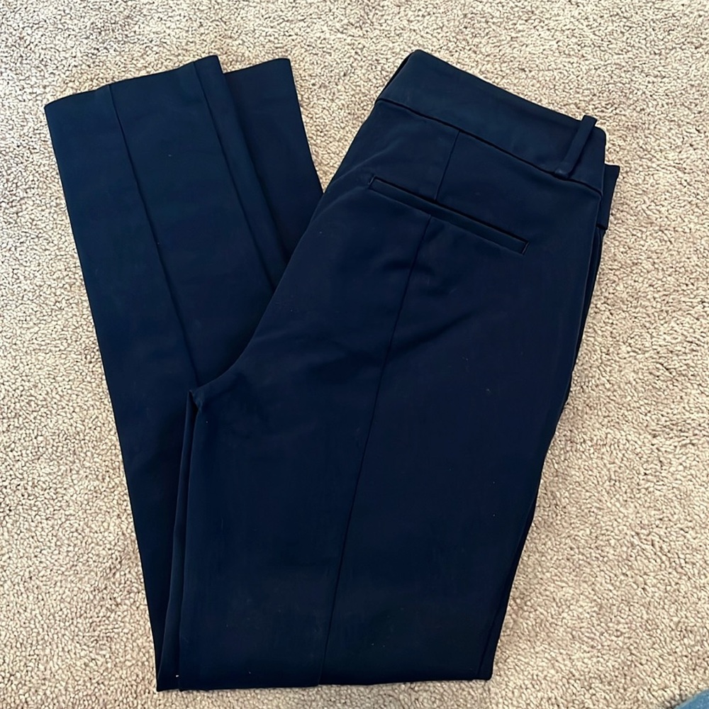 Navy loft outlet slacks